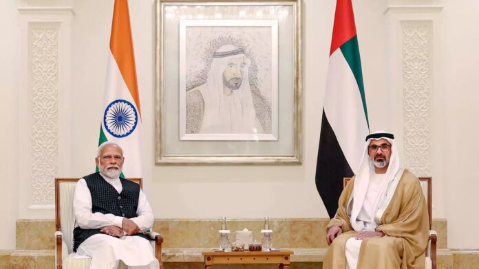 PM Modi holds talks with UAE President Sheikh Mohamed bin Zayed in Abu Dhabi